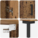 vidaXL Magasfiú 2 pcs Öreg fa Faanyag