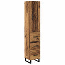 vidaXL Magasfiú fiókkal Öreg fa 34,5 x 34 x 180 cm Faanyag