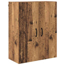 vidaXL Magasfiú Falra szerelhető Öreg fa 69,5 x 34 x 180 cm Faanyag