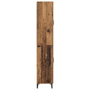 vidaXL Magasfiú Falra szerelhető Öreg fa 69,5 x 34 x 180 cm Faanyag