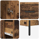 vidaXL Magasfiú fiókkal Öreg fa 34,5 x 34 x 180 cm Faanyag