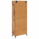 vidaXL Magasfiú Falra szerelhető Öreg fa 69,5 x 34 x 180 cm Faanyag