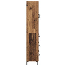 vidaXL Magasfiú Falra szerelhető Öreg fa 69,5 x 34 x 180 cm Faanyag