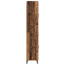 vidaXL Magasfiú Falra szerelhető Öreg fa 69,5 x 34 x 180 cm Faanyag