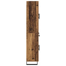 vidaXL Magasfiú 2 pcs Öreg fa 69,5 x 34 x 180 cm Műanyag Fa és Üveg
