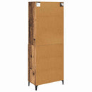 vidaXL Magasfiú fiókkal Öreg fa 69,5 x 34 x 180 cm Faanyag