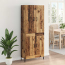 vidaXL Magasfiú Falra szerelhető Öreg fa 69,5 x 34 x 180 cm Faanyag