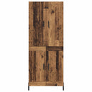 vidaXL Magasfiú Falra szerelhető Öreg fa 69,5 x 34 x 180 cm Faanyag
