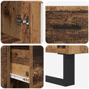 vidaXL Magasfiú Öreg fa 69,5 x 34 x 180 cm Faanyag