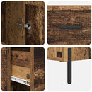 vidaXL Magasfiú fiókkal Öreg fa 34,5 x 34 x 180 cm Faanyag