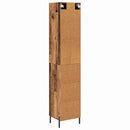 vidaXL Magasfiú fiókkal Öreg fa 34,5 x 34 x 180 cm Faanyag
