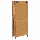 vidaXL Magasfiú Falra szerelhető Öreg fa 69,5 x 34 x 180 cm Faanyag