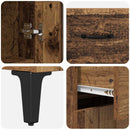 vidaXL Magasfiú Falra szerelhető Öreg fa 69,5 x 34 x 180 cm Faanyag