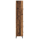 vidaXL Magasfiú Falra szerelhető Öreg fa 69,5 x 34 x 180 cm Faanyag