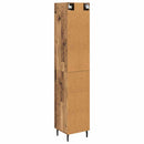 vidaXL Magasfiú fiókkal Öreg fa 34,5 x 34 x 180 cm Faanyag