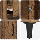 vidaXL Magasfiú Falra szerelhető Öreg fa 69,5 x 34 x 180 cm Faanyag