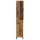 vidaXL Magasfiú Falra szerelhető Öreg fa 69,5 x 34 x 180 cm Faanyag