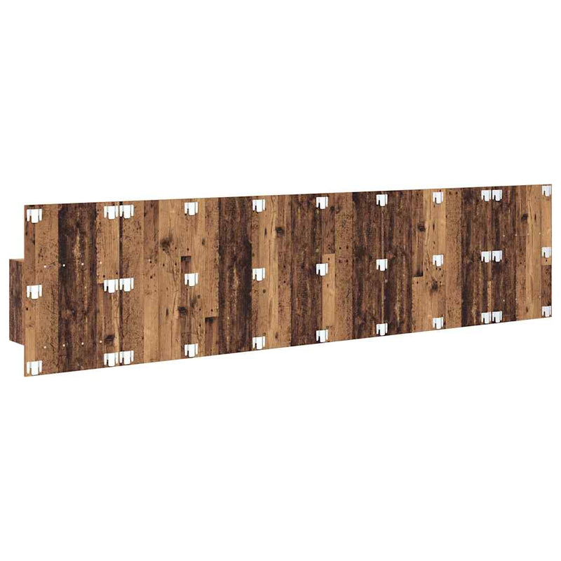 vidaXL Fejtámla Szekrénnyel fiókkal polcokkal 3 pcs Öreg fa Faanyag