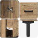 vidaXL Magasfiú fiókkal Artisan tölgy 34,5 x 34 x 180 cm Faanyag