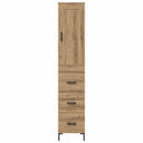 vidaXL Magasfiú fiókkal Artisan tölgy 34,5 x 34 x 180 cm Faanyag