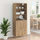 vidaXL Magasfiú Artisan tölgy 69,5 x 32,5 x 180 cm Faanyag