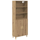 vidaXL Magasfiú Artisan tölgy 69,5 x 32,5 x 180 cm Faanyag