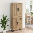 vidaXL Magasfiú 2 pcs Artisan tölgy 69,5 x 34 x 180 cm Faanyag
