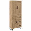 vidaXL Magasfiú 2 pcs Artisan tölgy 69,5 x 34 x 180 cm Faanyag