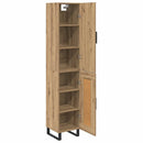 vidaXL Magasfiú Artisan tölgy 34,5 x 34 x 180 cm Faanyag