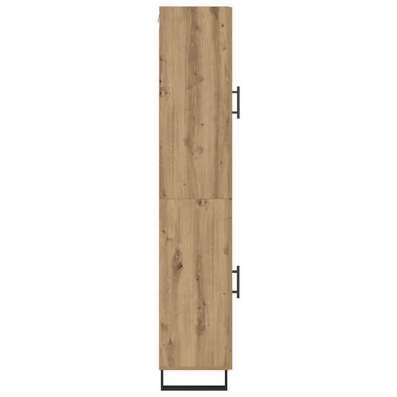 vidaXL Magasfiú Artisan tölgy 34,5 x 34 x 180 cm Faanyag