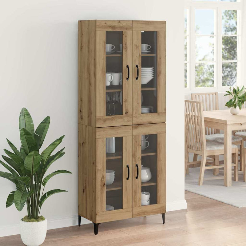 vidaXL Magasfiú Artisan tölgy 69,5 x 34 x 180 cm Faanyag