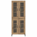 vidaXL Magasfiú Artisan tölgy 69,5 x 34 x 180 cm Faanyag