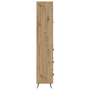 vidaXL Magas szekrény polccal 2 pcs Artisan tölgy 69,5 x 34 x 180 cm