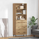 vidaXL Magasfiú 2 pcs Artisan tölgy 69,5 x 32,5 x 180 cm Faanyag