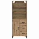 vidaXL Magasfiú fiókkal Artisan tölgy 69,5 x 34 x 180 cm Faanyag