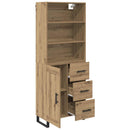 vidaXL Magasfiú 2 pcs Artisan tölgy 69,5 x 34 x 180 cm Faanyag