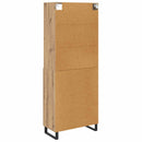 vidaXL Magasfiú 2 pcs Artisan tölgy 69,5 x 34 x 180 cm Faanyag