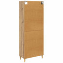 vidaXL Magasfiú Artisan tölgy 69,5 x 32,5 x 180 cm Faanyag