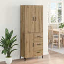 vidaXL Magasfiú fiókkal Artisan tölgy 69,5 x 34 x 180 cm Faanyag