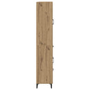 vidaXL Magasfiú fiókkal Artisan tölgy 69,5 x 34 x 180 cm Faanyag