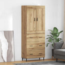 vidaXL Magasfiú 2 pcs Artisan tölgy 69,5 x 34 x 180 cm Faanyag