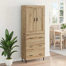vidaXL Magasfiú 2 pcs Artisan tölgy 69,5 x 34 x 180 cm Faanyag