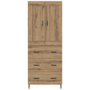 vidaXL Magasfiú 2 pcs Artisan tölgy 69,5 x 34 x 180 cm Faanyag