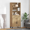 vidaXL Magasfiú 2 pcs Artisan tölgy 69,5 x 34 x 180 cm Faanyag