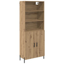 vidaXL Magasfiú Artisan tölgy 69,5 x 32,5 x 180 cm Faanyag