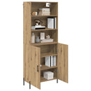 vidaXL Magasfiú Artisan tölgy 69,5 x 32,5 x 180 cm Faanyag