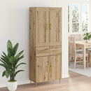 vidaXL Magasfiú Artisan tölgy 69,5 x 34 x 180 cm Faanyag