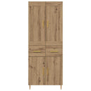 vidaXL Magasfiú Artisan tölgy 69,5 x 34 x 180 cm Faanyag