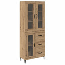 vidaXL Magasfiú fiókkal Artisan tölgy 69,5 x 34 x 180 cm Faanyag