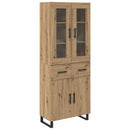 vidaXL Magasfiú 2 pcs Artisan tölgy 69,5 x 34 x 180 cm Faanyag